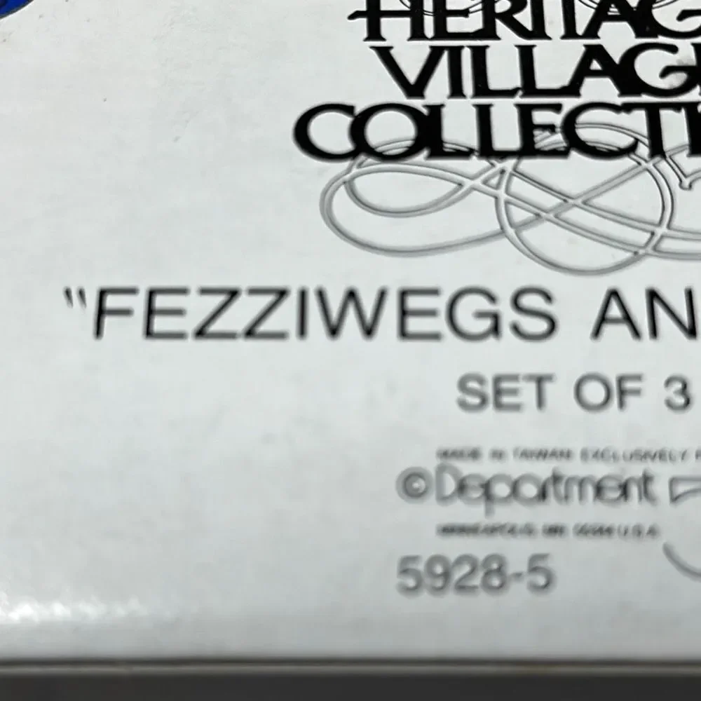 Department 56 Fezziwigs and‎ Friends Set of 3 Mini Figurines ERROR